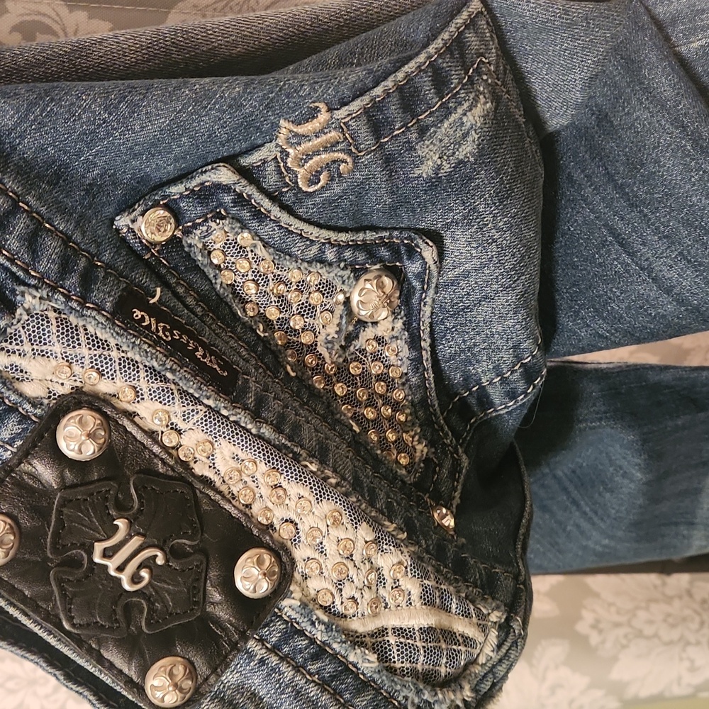 Miss ME Jeans with Lace Detail